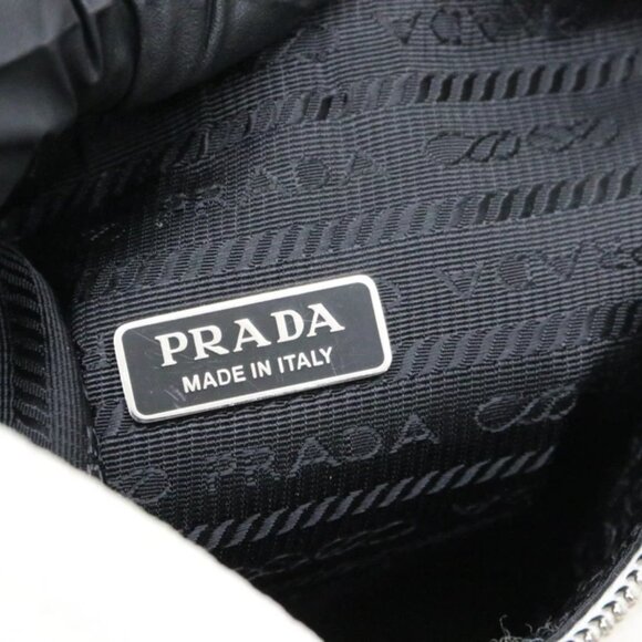 Prada Shearling Mini Re-Edition 2000 Bag - White - Picture 3 of 15